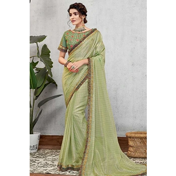 Classic Style Saree With Unstitched Blouse