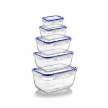 Multiple Clear Plastic Containers
