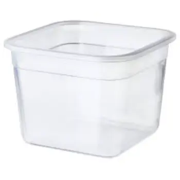 Multicolor Clear Plastic Containers