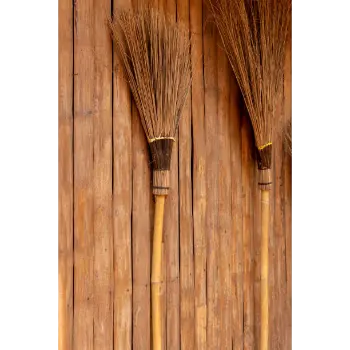 Polished Coconut Stick Broom