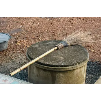 Antique Coconut Stick Broom