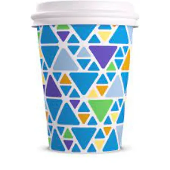 Multicolor Printed Paper Cup For Cold Drink