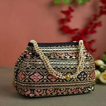 Luxurious Bridal Designer Embroidery Bag for Girls