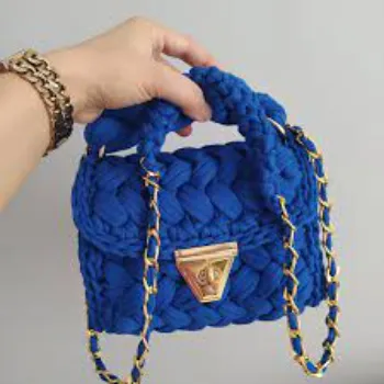 Blue Color Handmade Bag