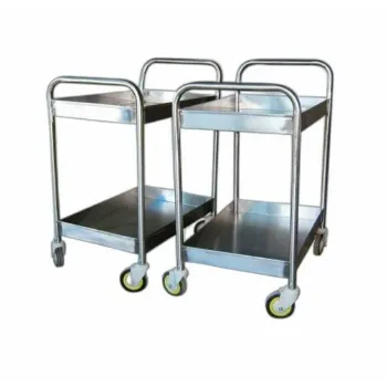 Polished Commercial Kitchen Trolley