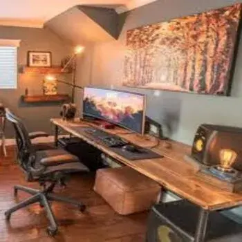 Wooden Computer Workstation