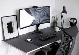 Stylish Black Computer Workstation