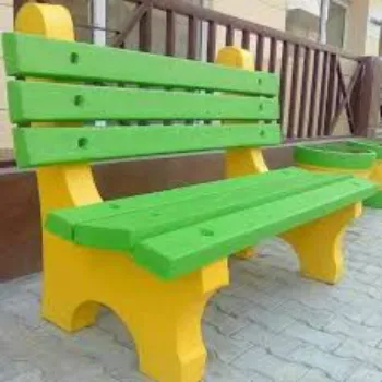 Regimented Structure Concrete Bench