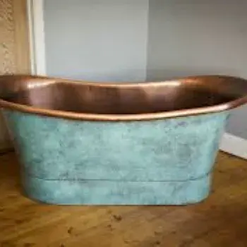 Chrome Polished, Copper Bath Tub