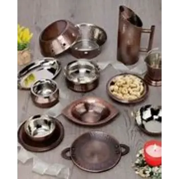  Copper Dinner Set