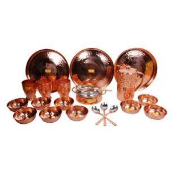 Azam Overseas Copper Dinner Set