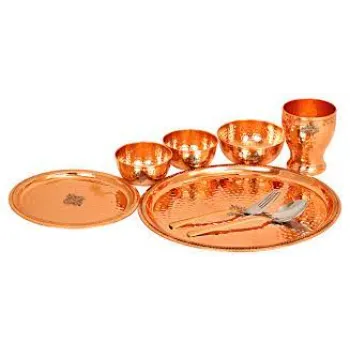 Messing Copper Dinner Set
