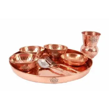 Reuseable Copper Dinner Set