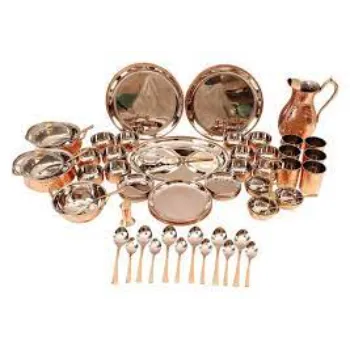 Light Weight Copper Dinner Set
