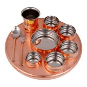 Neelkanth Copper Dinner Set