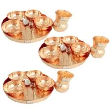 D K Copper Dinner Set