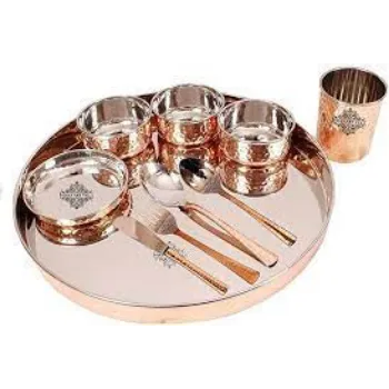 Durable Copper Dinner Set