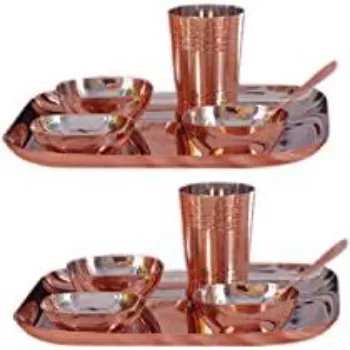 Shivansh Copper Dinner Set