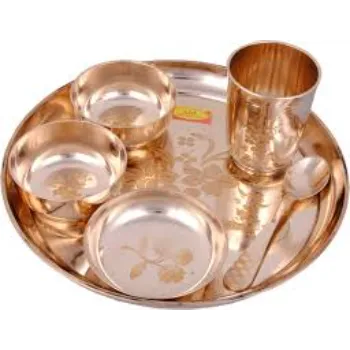 Swara Copper Dinner Set