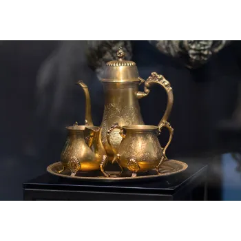 Sunil Copper Dinner Set