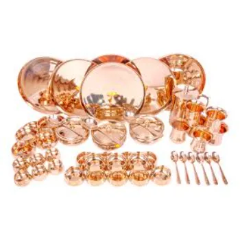 Attractive Pattern Copper Dinner Set