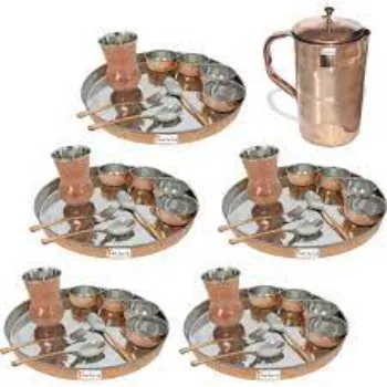Shreyan Copper Dinner Set