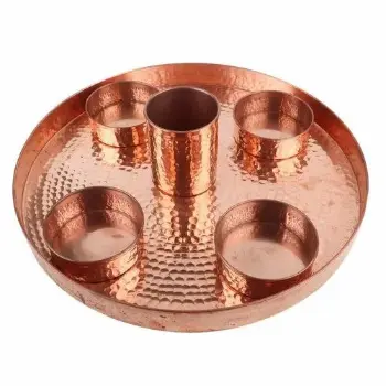 Automatic Copper Dinner Set