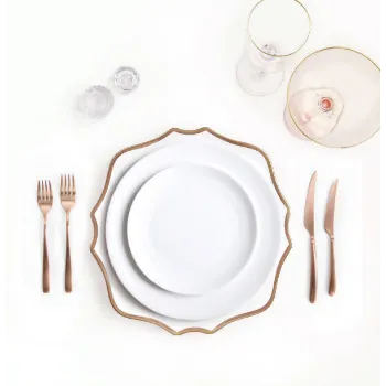 Om Copper Dinner Set