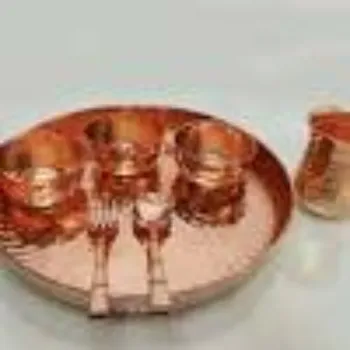 OM CAMPHOR PRODUCTS Copper Dinner Set