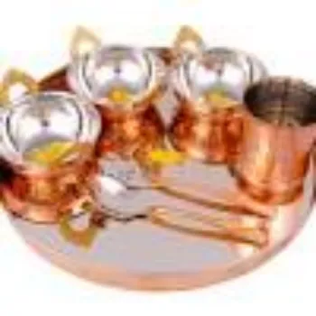 Sai Souriish Enterprises Copper Dinner Set