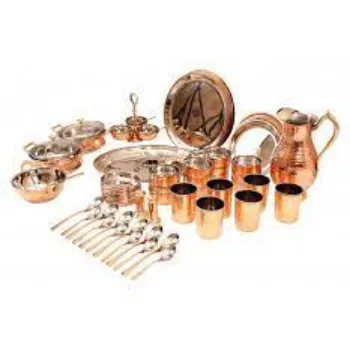 Trinity Traders Copper Dinner Set