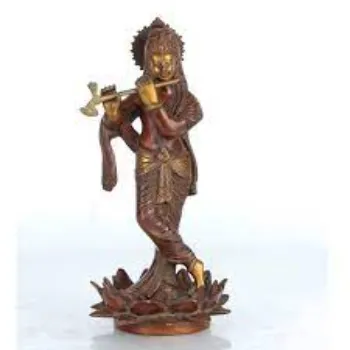  Krishna Copper Statue