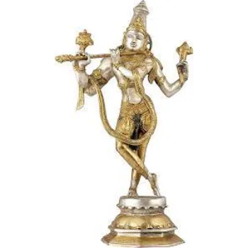  Copper Krishna Statue