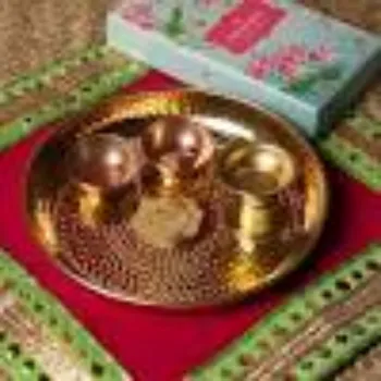Pooja Craft & Embroidary Copper Thali