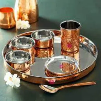 Sai Souriish Enterprises Copper Thali