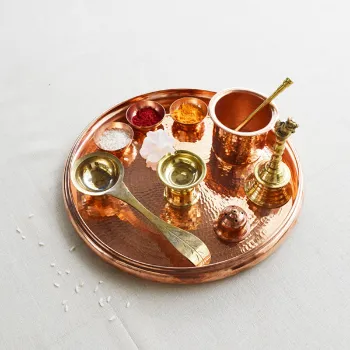 Solid Copper Thali