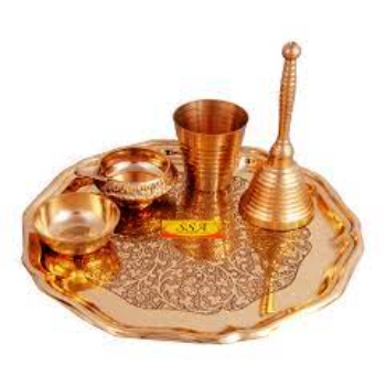 Pure Metal Copper Thali