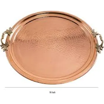Attractive Pattern Copper Tray