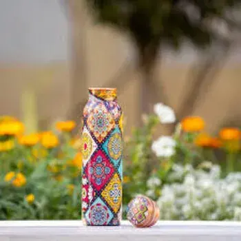 Copper Water Bottle Printed