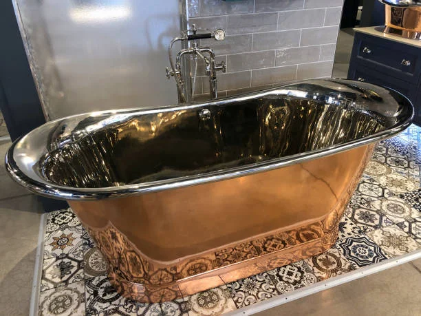 Antique and nickel Copper Bathtub