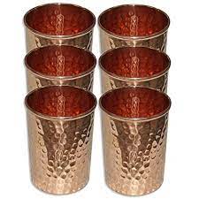 Copper Glass Six Pcs