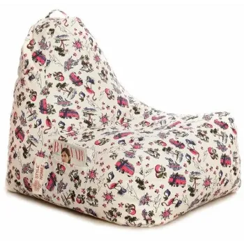Printed Cotton Bean Bag