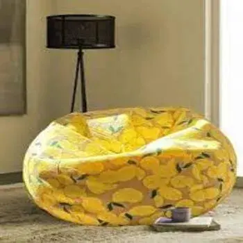 Yellow Cotton Bean Bag