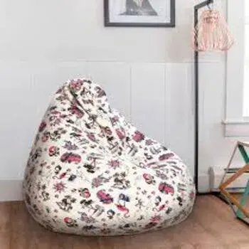 Stylish Printed Cotton Bean Bag