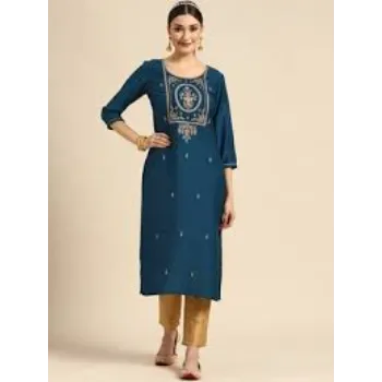 Regular Fit 3-4 Sleeve Cotton Kurtis