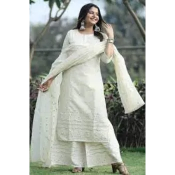 Off White Cotton Suits