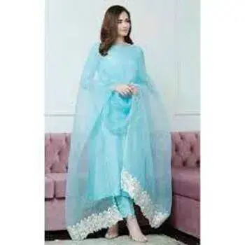 Sky Blue Cotton Suit