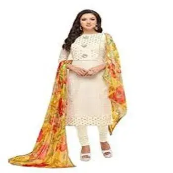 Embellished Style Cotton Suits