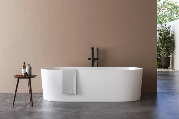 White Ceramic Bathtub, For Bathroom