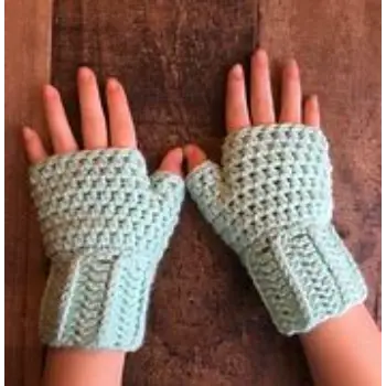 Seamless Finish Crochet Gloves